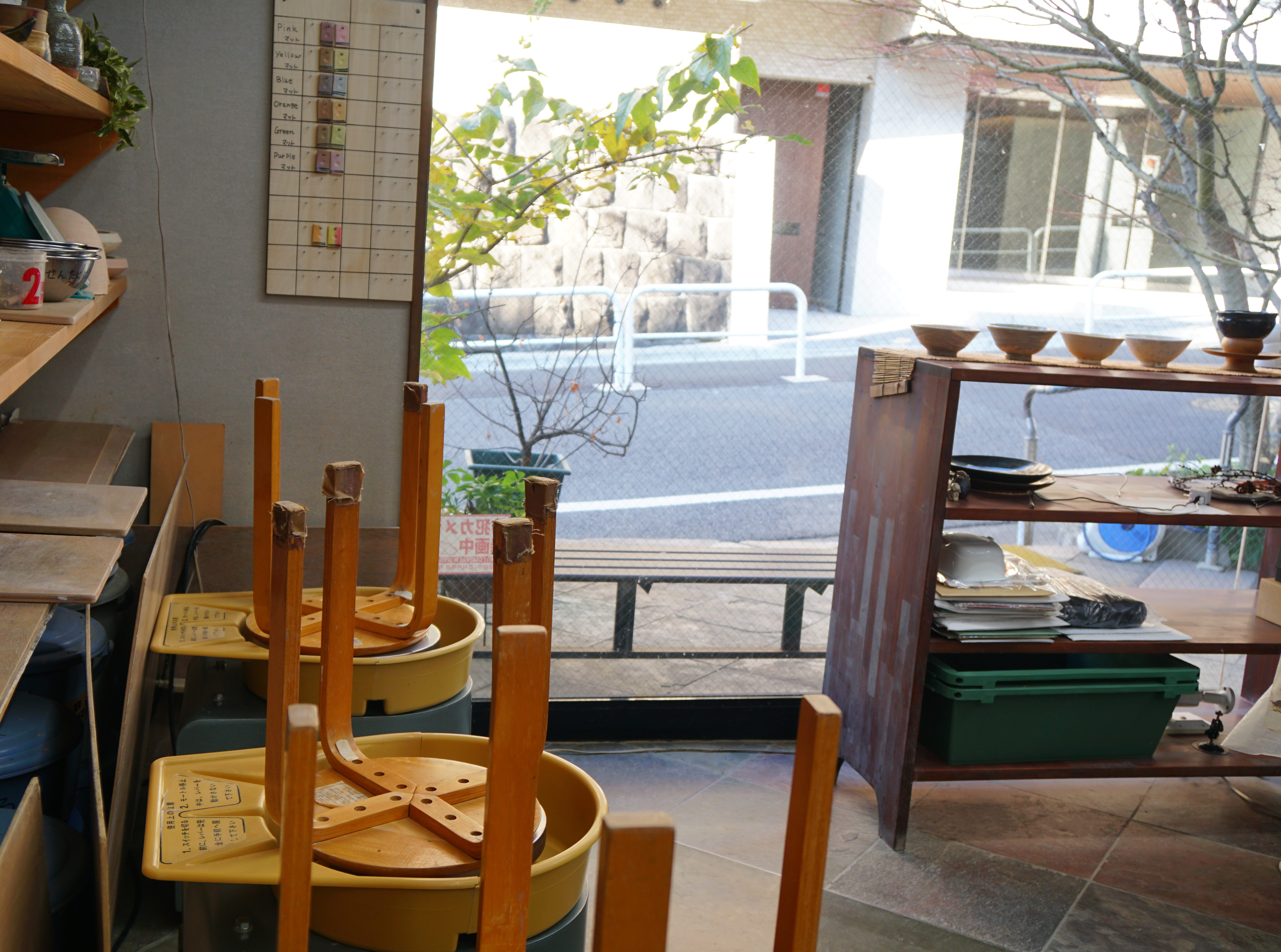 教室からの眺めて