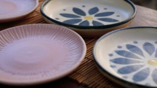 体験教室で制作した皿