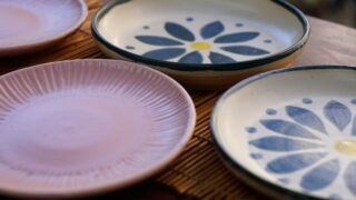 陶芸体験のお皿