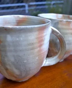 粉引マグカップ